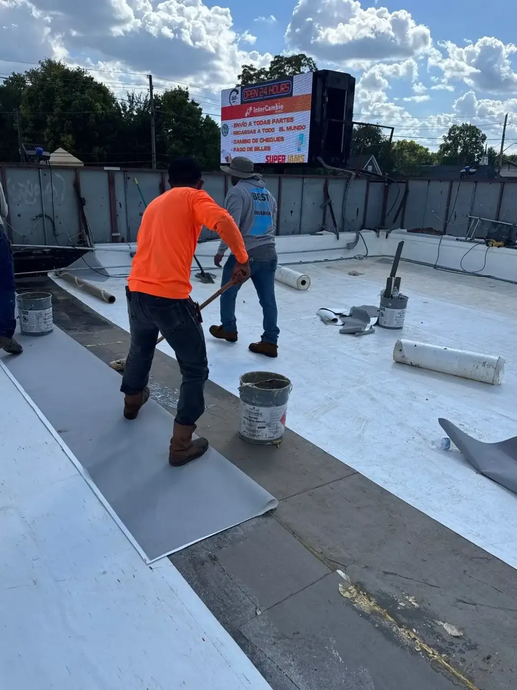 Flashing and seam work in Connersville